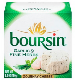 Queso Boursin ajo y finas hierbas