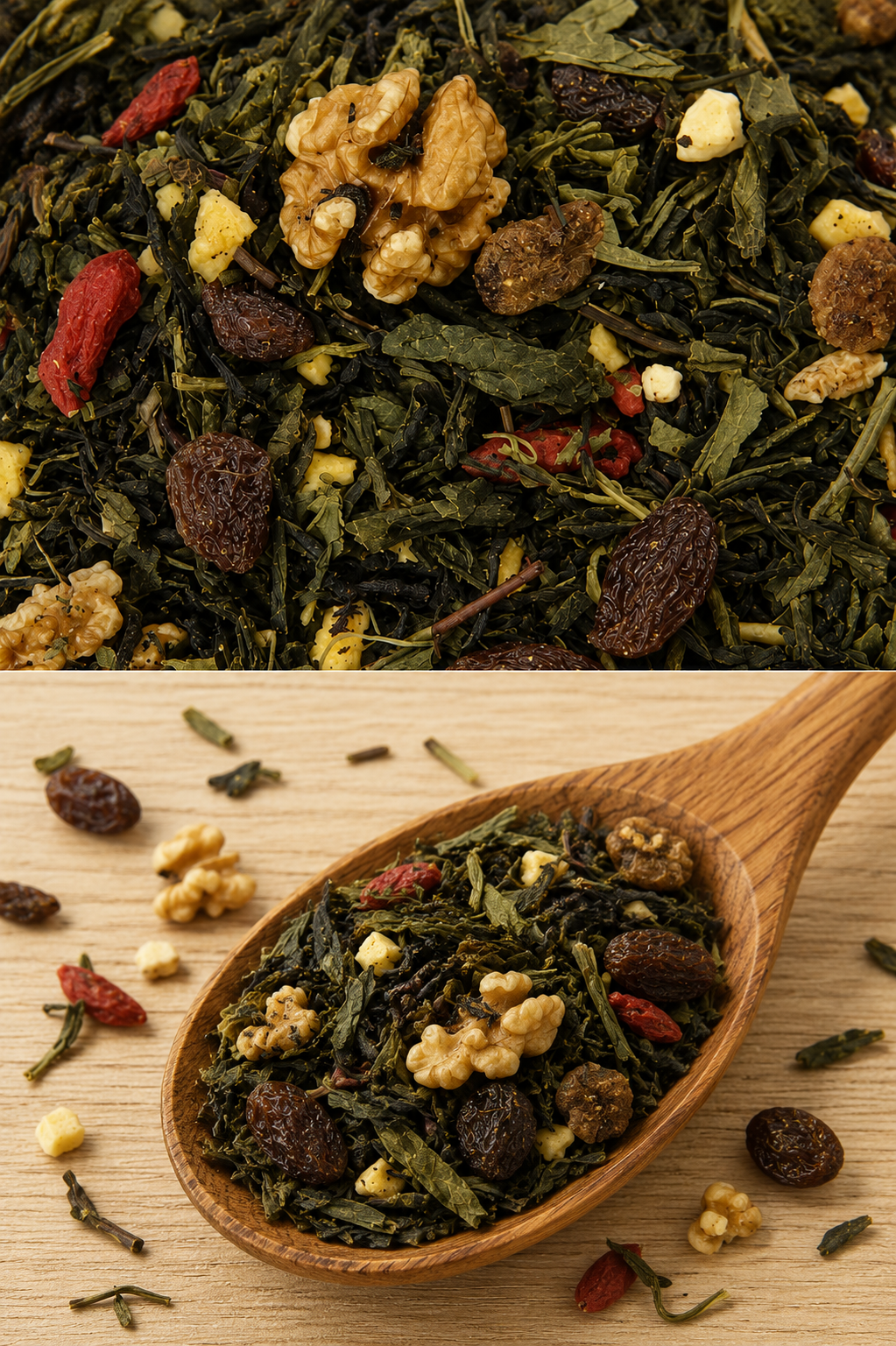 Imagen té verde Ocho tesoros